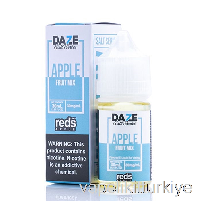 Vape Elektronik Sigara Meyve Karışımı - Kırmızı Elma E-suyu - 7 Daze Tuzu - 30ml 30mg